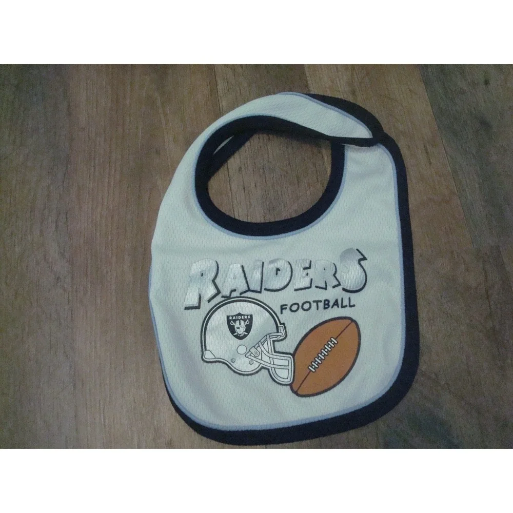 OAKLAND RAIDERS BABY BIBS BIB DEADSTOCK VINTAGE TT3